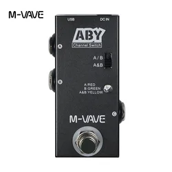 M-VAVE ABY BOX Electric Guitar Pedal Instrument Universal Two-Way Line Selection For Instruments, Amplifiers, Cabinets Effects C