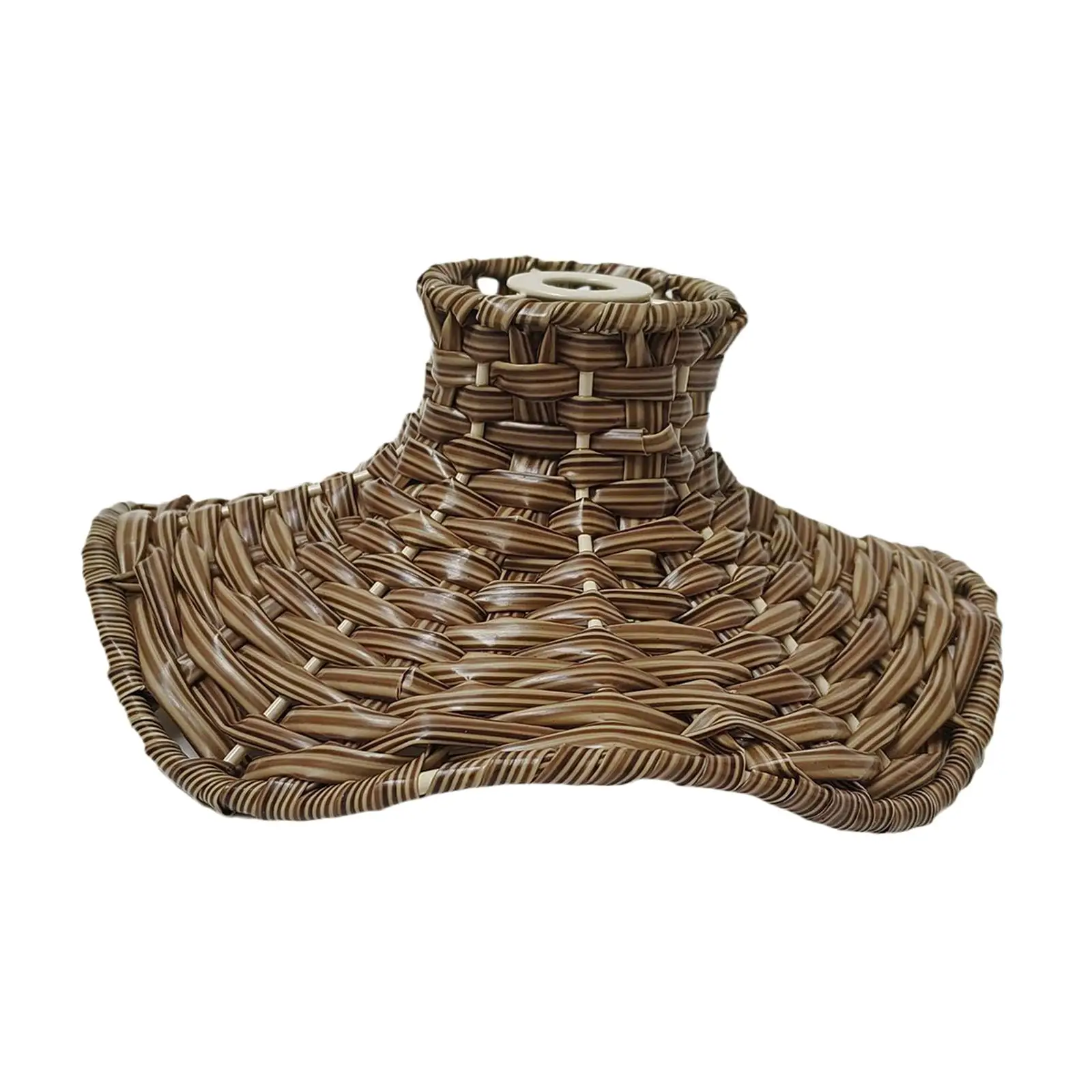 Hanging Rattan Lampshade Retro Easy Installation Durable Chandelier Lampshade for Household Dining Room Holiday Restaurant Party