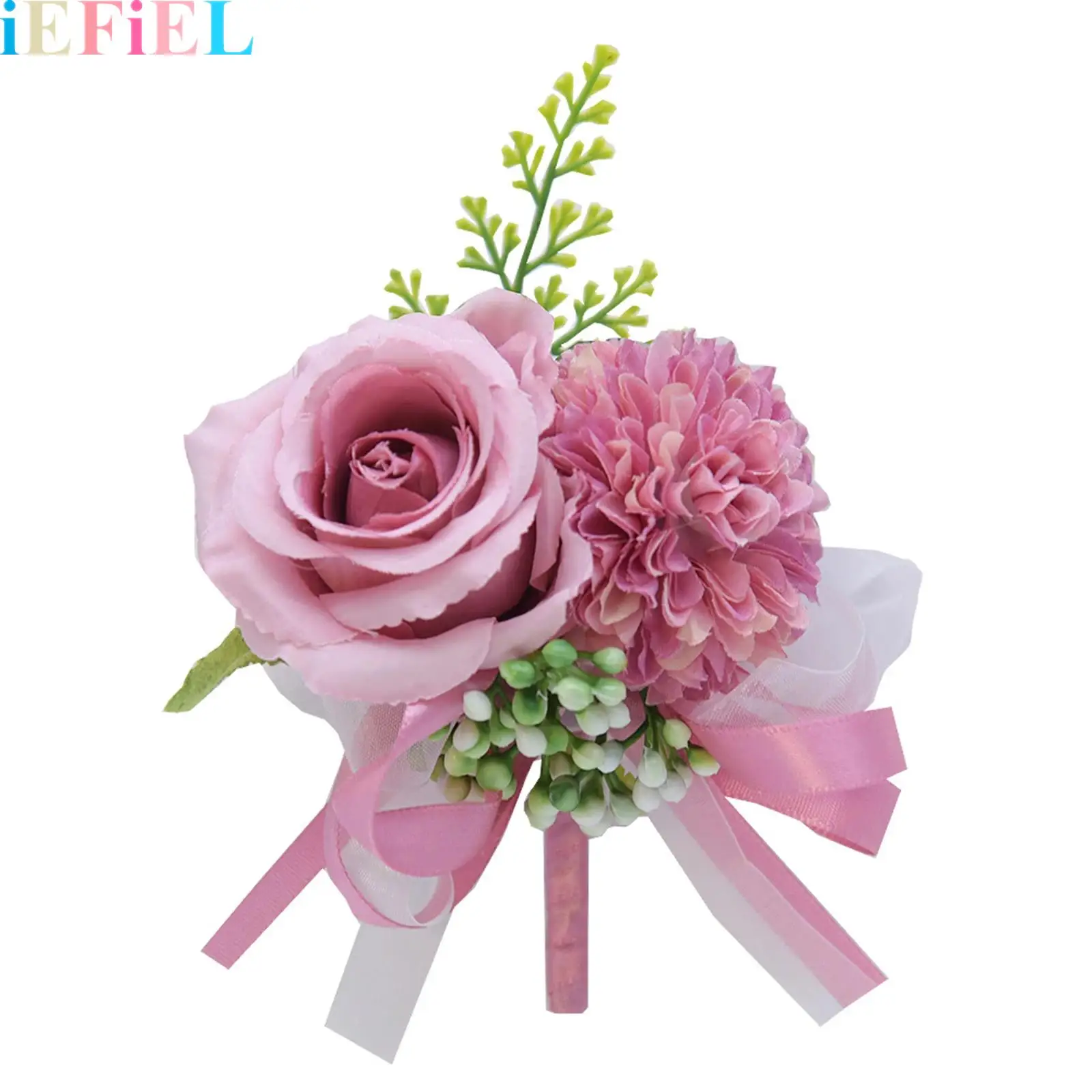 

Bride Groom Bridesmaids Groomsmen Prom Suit Accessories Rose Boutonniere Corsage Flower Wedding Homecoming Flowers