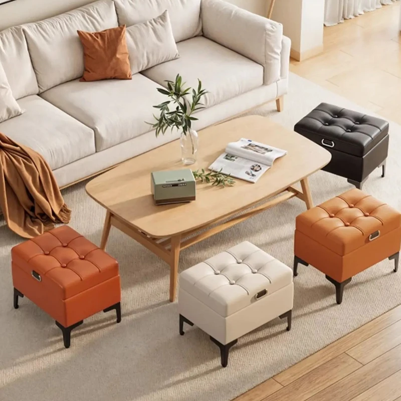 ‌Extra Long Shoe Bench with Storage - Ottoman Stool, Hallway Organizer, Space Saving Seat for Home & Bedroom