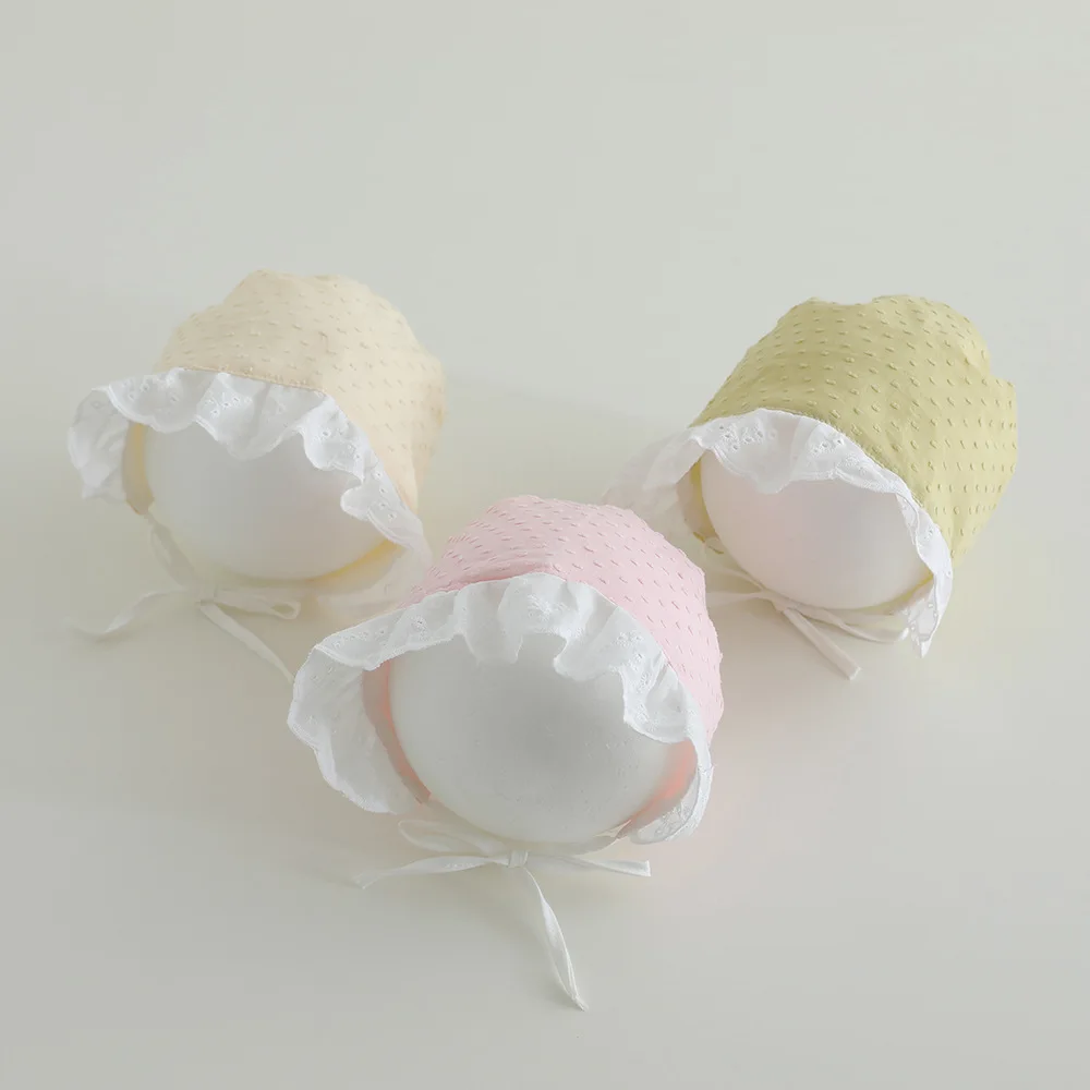 

Осенняя шапка из чистого хлопка для маленьких девочек, защита ушей, весенне-осенняя шапка для новорожденных в корейском стиле, модный детский головной убор