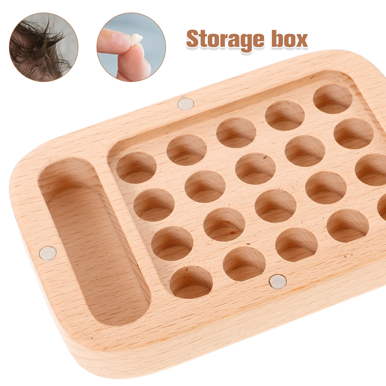 

Детская коробка для первых зубов, деревянная коробка для хранения потерянных зубов на память, органайзер для детских волос, детский держатель для зубов, чехол, держатель для сказочных зубов