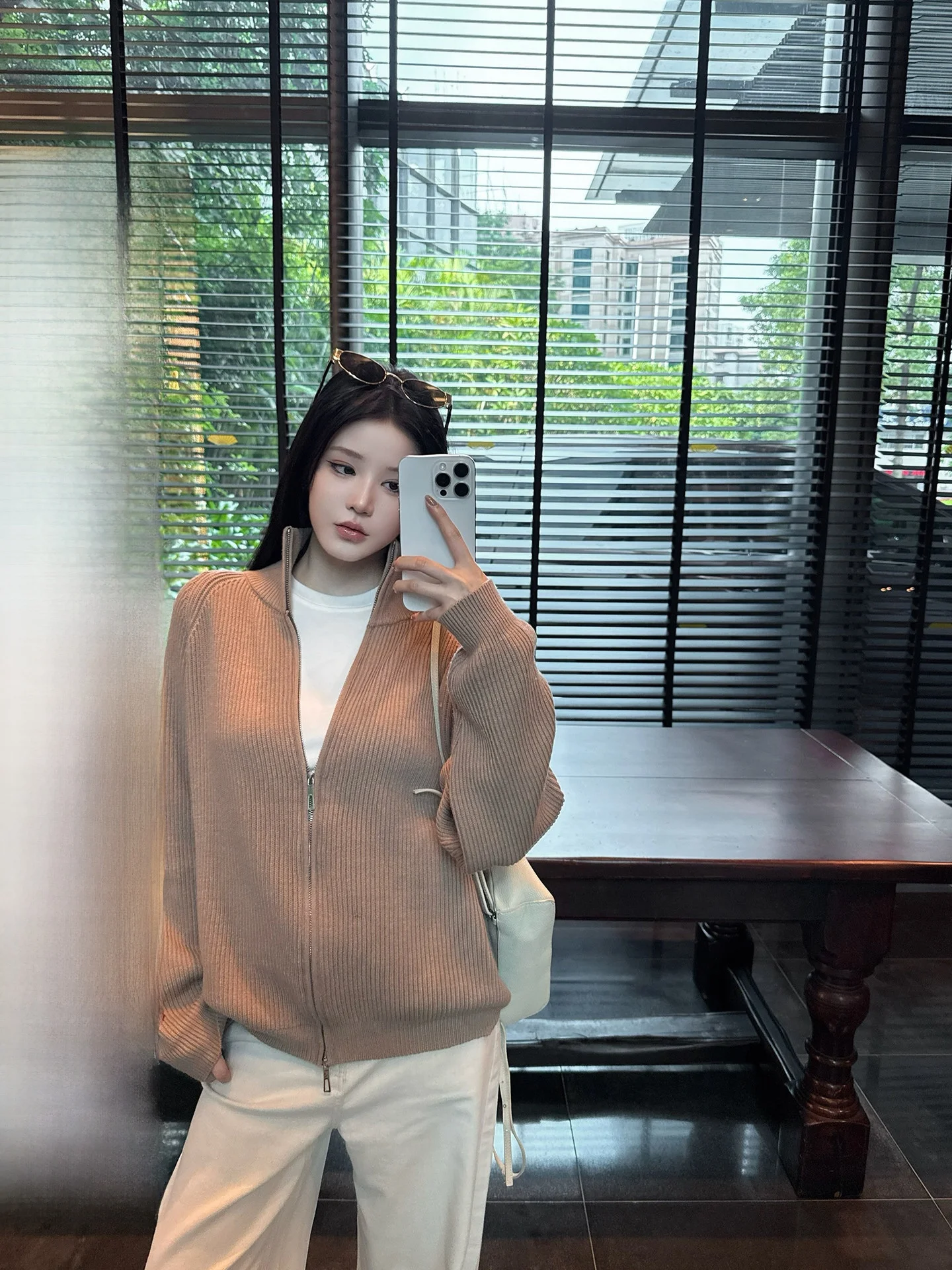 

BULENG Women's Long Sve Zipper Hoodie Two-way Zipper Sweater Autumn Winter Top Casual Comfortable Knittedwear for Teens