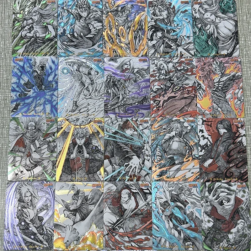 Naruto 22PCS/SET DIY Naruto Uzumaki Kakashi Kakashi Uchiha Sasuke Jiraiya Collectible Cards Holiday gifts Pain Tendo