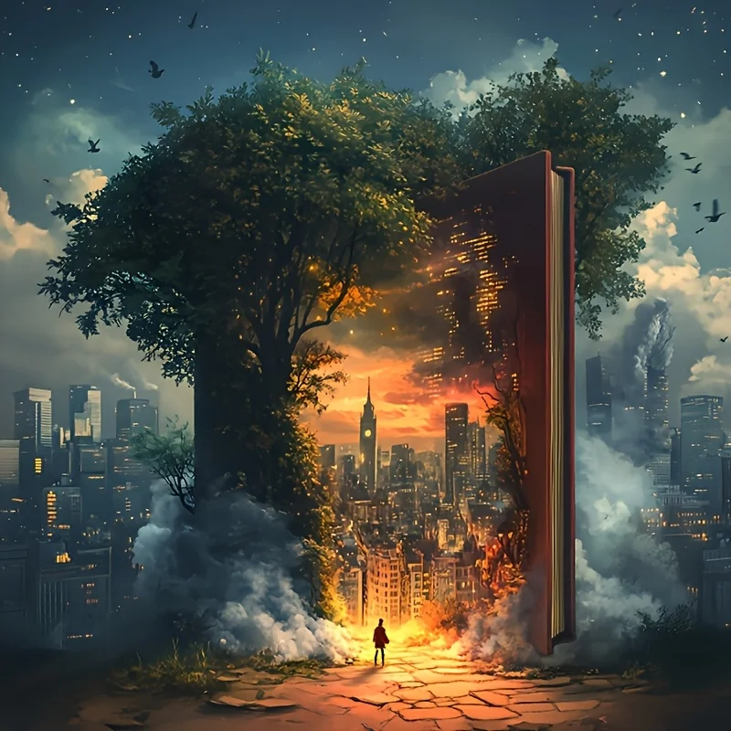 마법의 세계 게이트 1000피스 미니 종이 퍼즐 |   14.96x114.96 인치 (38x26cm) |   섹션 가이드 백킹 |   파티 게임