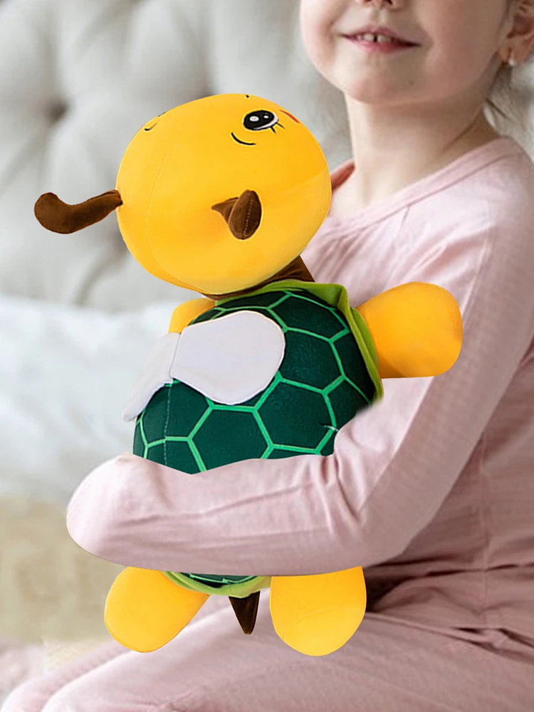 

Turtle Bee plush toy Cute Sea Turtle Stuffed Animal Doll Soft Cuddly Throw Pillow Huggable Home Decoration for Boys Girls Adults