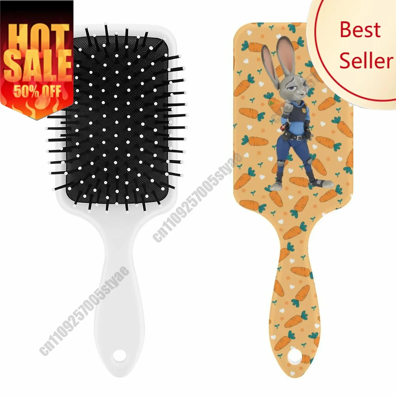 

Judy Hopps Air Cushion Comb Custom Logo Personalized Scalp Massage Hair Brush Anti static Detangler Hair Styling Tool Cosplay