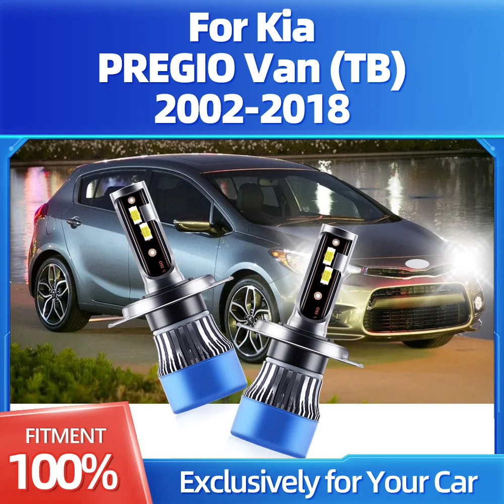 

2Pcs Led Headlight Bulbs CSP Chips Canbus No Error For Kia PREGIO Van (TB) 2002 2003 2004 2005 2006 2007 2008 2009 2010 11-2018