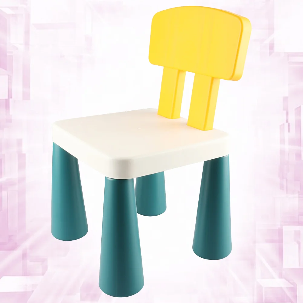 Chair Baby's Assembled Educational Building Blocks Small Stool Toddler Chairs Plastic