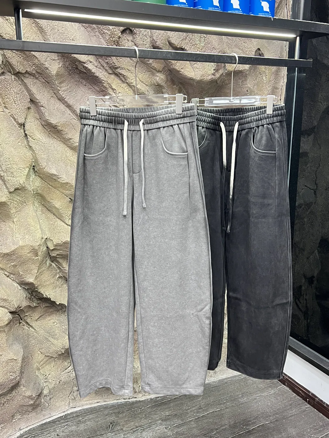 Casual Loose Men's Straight Leg Pants 3D Tailoring Versatile Autumn  Line Cotton Polyester Blend Youth Fashion