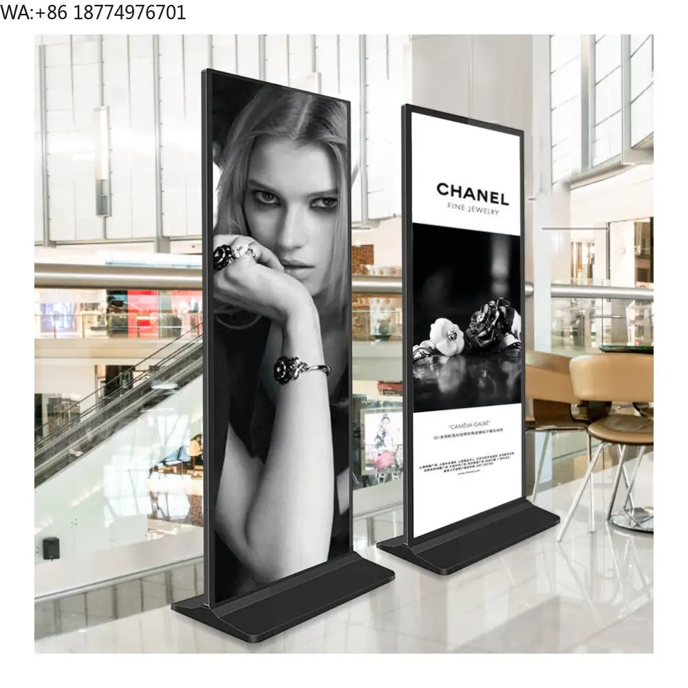 2K/4K Indoor Advertising Player Display Screen HD LCD LED Digital Signage Floor-Standing Vertical TV Touch Screen Elevators
