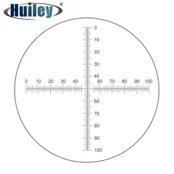 ステージマイクロメータキャリブレーション用div = 0.1mm顕微鏡接眼レンズマイクロメータクロスルーラー10x10スケールスライド