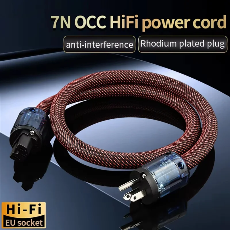 Latest Oxygen-Free Copper For Hi-Fi Power Cord, For Hifi Audio CD Player/Tube Player/Power Amplifier Connection Cable