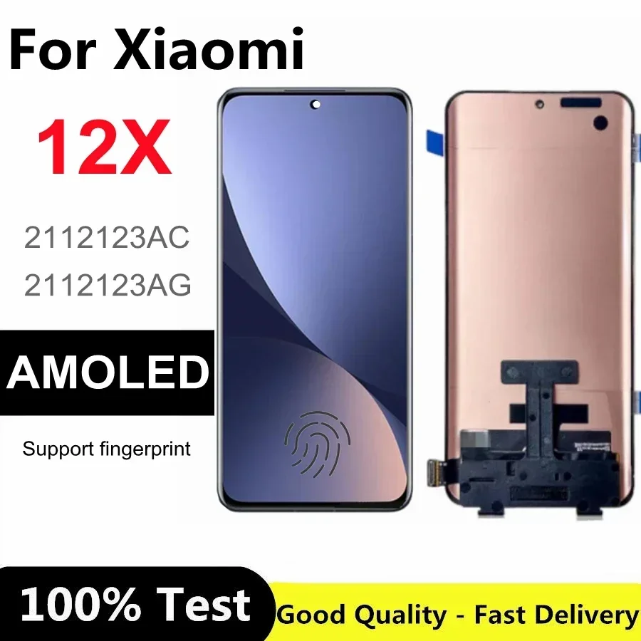 

6.28 " AMOLED For Xiaomi 12X LCD Touch Screen Digitizer Repair Parts 2112123AC, 2112123AG