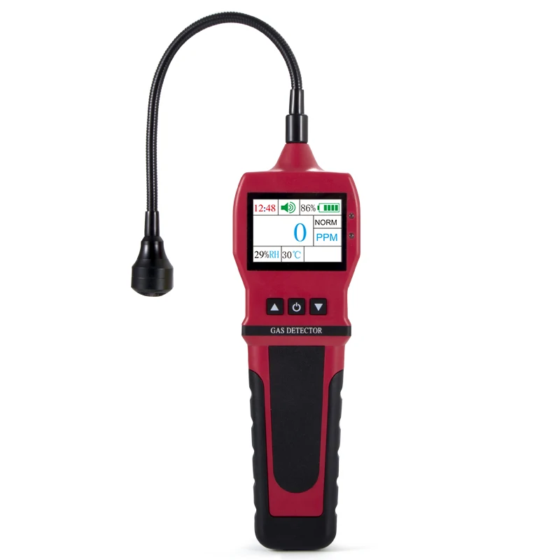 Alarme Rápido Inflamável do Sensor do Analisador do Gás Combustível do Carvão Natural de Bh-90 Digitas Detector de Vazamento de Gás Gooseneck 010000ppm Ch4