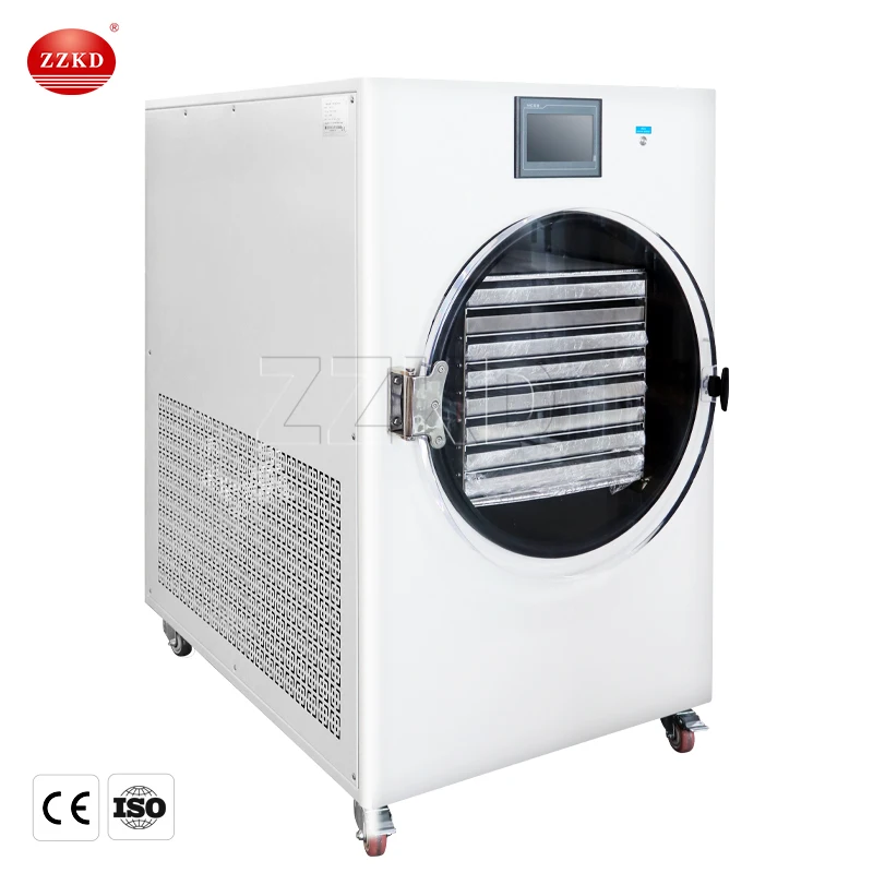 Lyophilizer Machine Home Use 8 Shelf 10kg 15kg 30kg Candy Fruit Vegetable Fruit Yogurt Food Vacuum Freeze Dryer