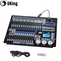 U'King 1024 DMX Controller Dj Equipment Dmx 512 Console Black Large Stage Lighting Controller For Live Concert KTV DJ Club