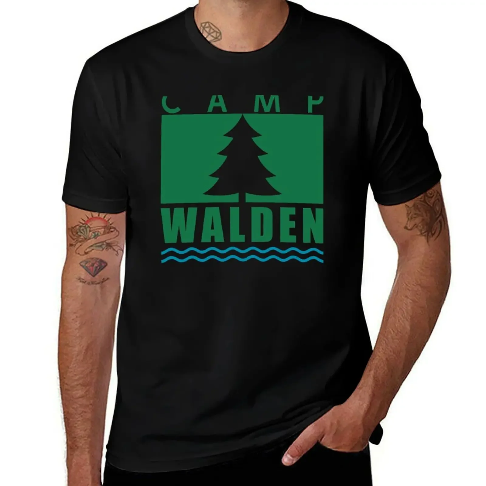Camp Walden T-Shirt aesthetic clothes graphic t shirts cute tops Men's clothing