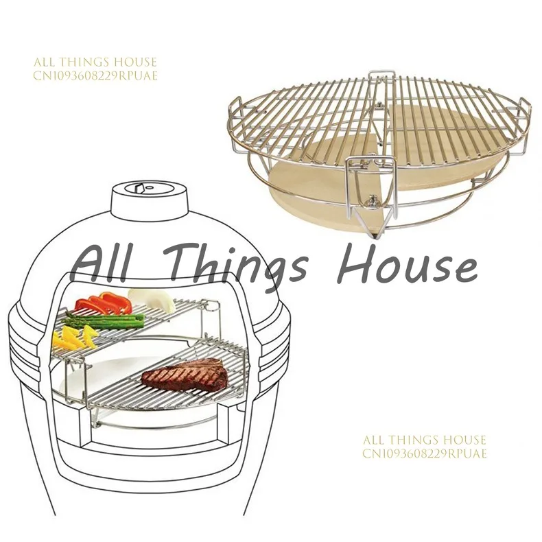 18 inch round Kamado grill accessory Cooking system