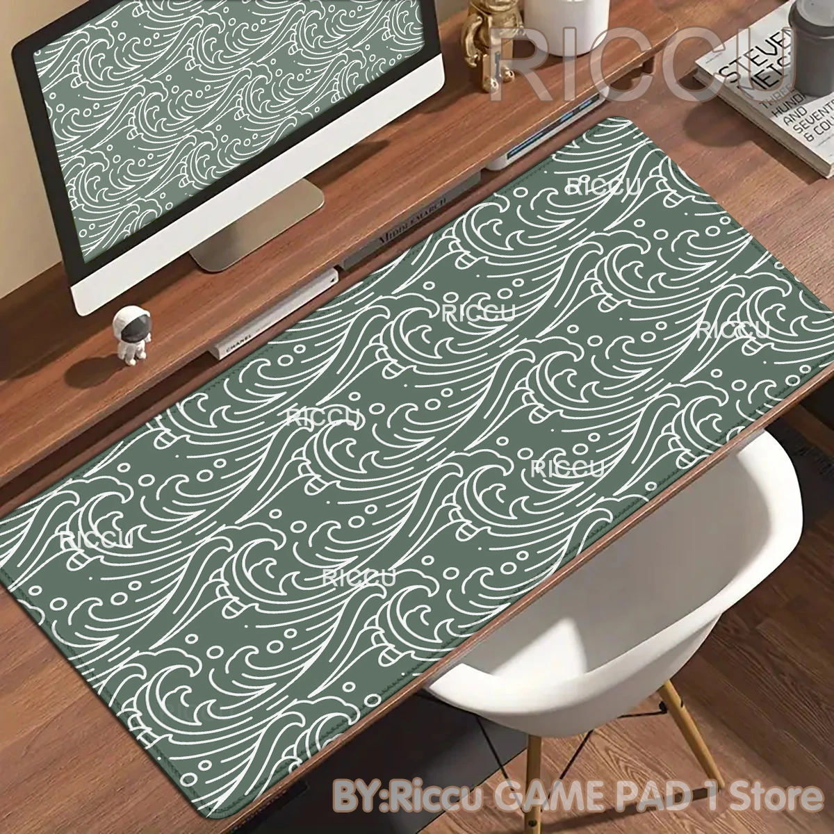 XXL Deskmat HD Great Wave Large Mouse Pad Anime Desktop Accessories Mousepad Gamer Minimalism Desk Mat Gaming Mause Office Pad