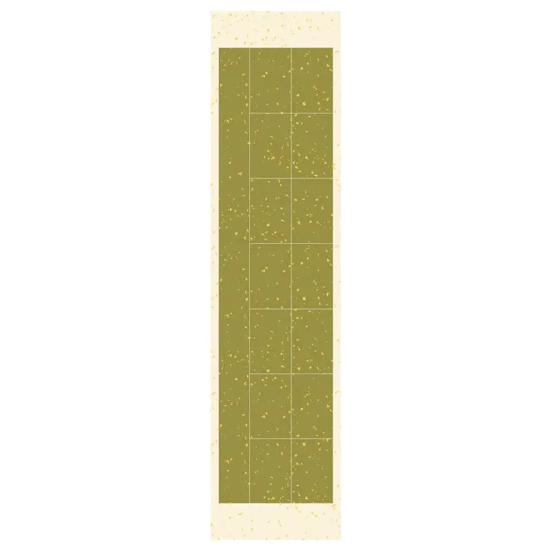 

Batik Gilding Xuan Paper Couplets Seven-Character Griding Half Ripe Rice Paper Brush Official Script Calligraphy Work Xuan Paper