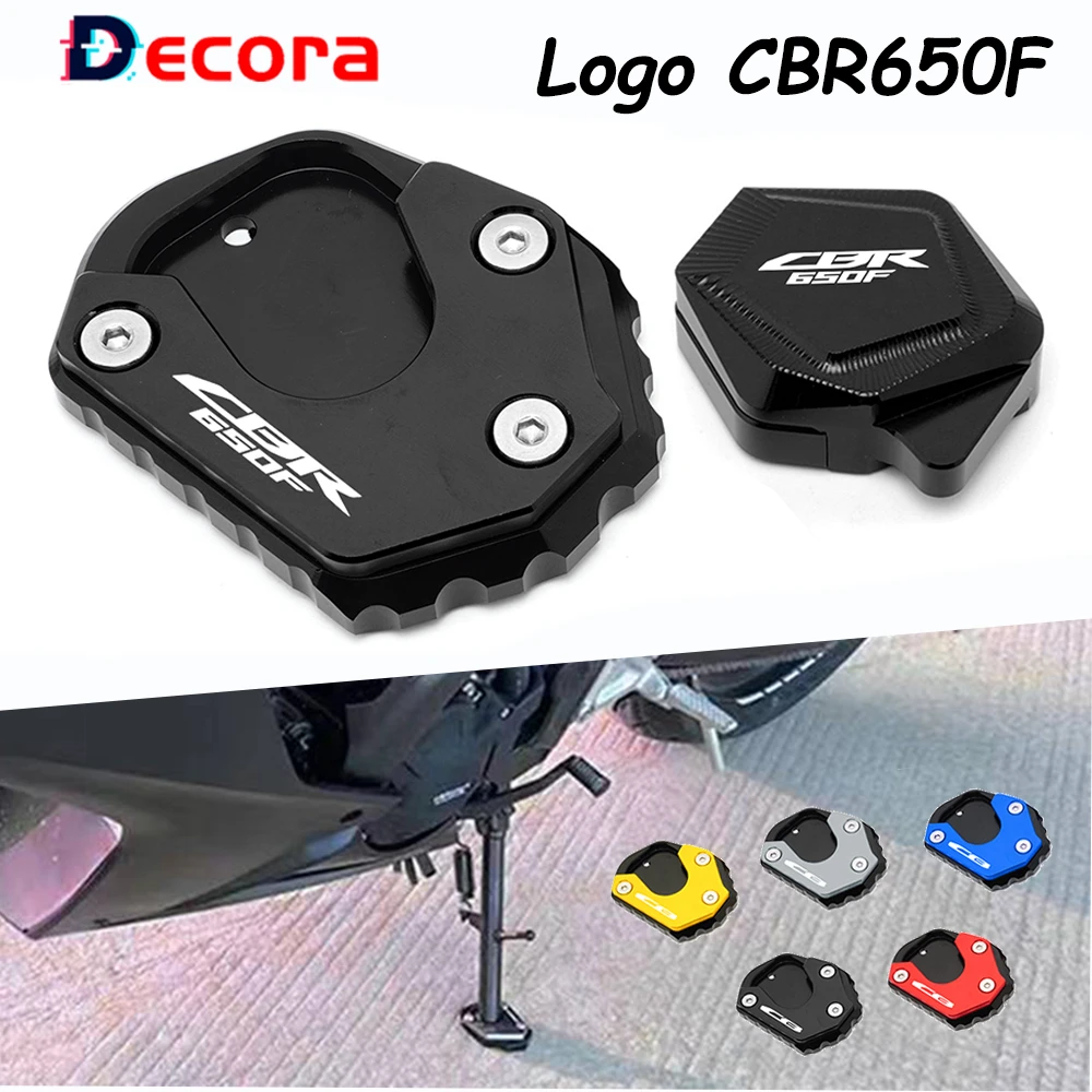 

Moto Kickstand Enlarger For Honda Cbr650f Cbr 650F Side Stand Extender Pad Plate Enlarge Motorcycle Accessories