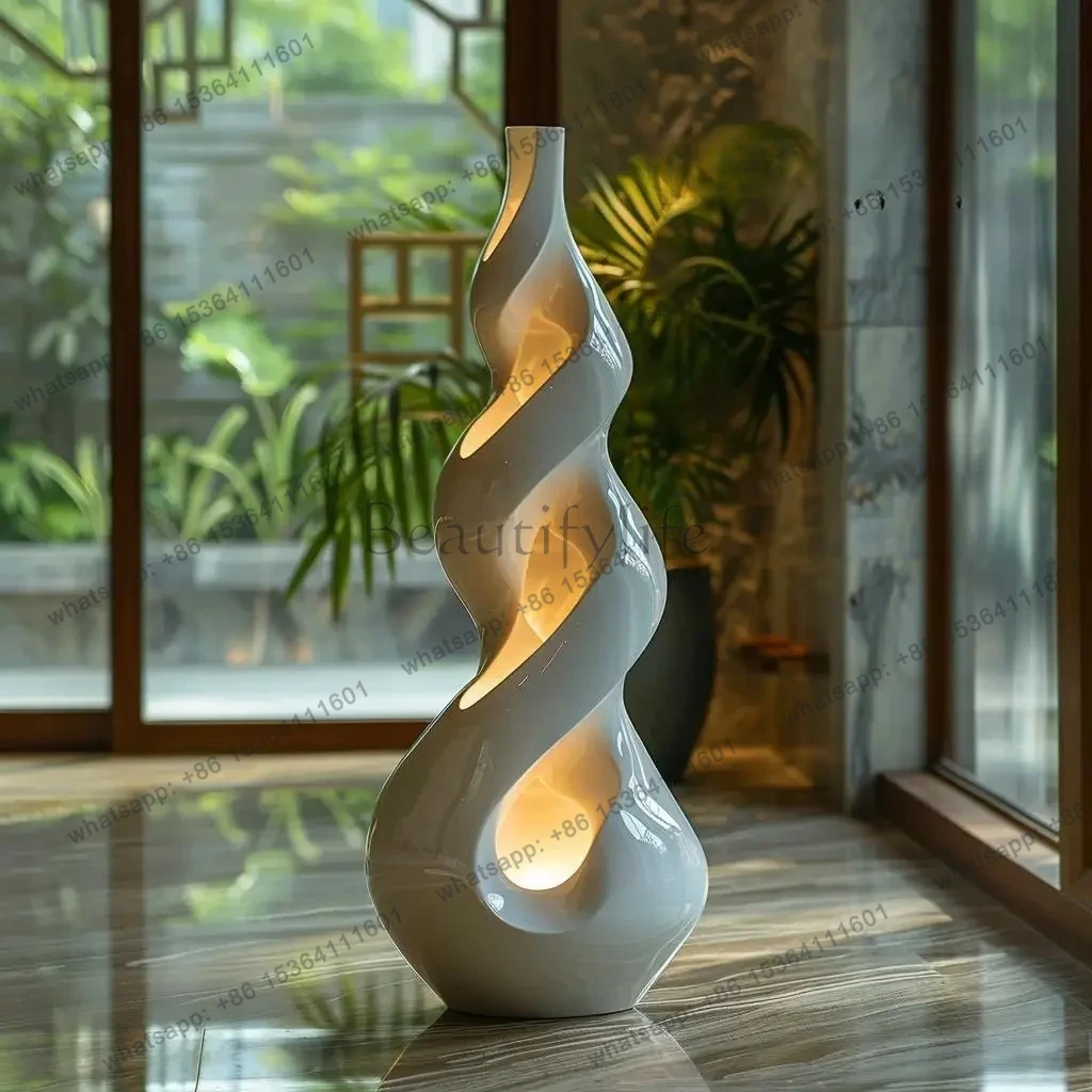 

New simple Nordic floor living room decorative art solid wood living room model room decoration