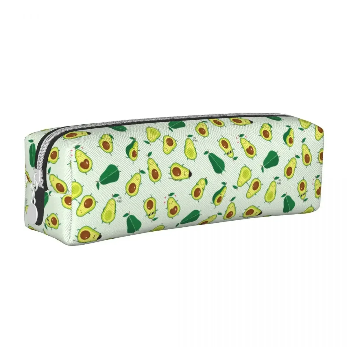 Cute  Green Avocado Pencil Cases Avocados Lover Pencilcases Pen Box Kids Big Capacity Bag Students School Zipper Stationery