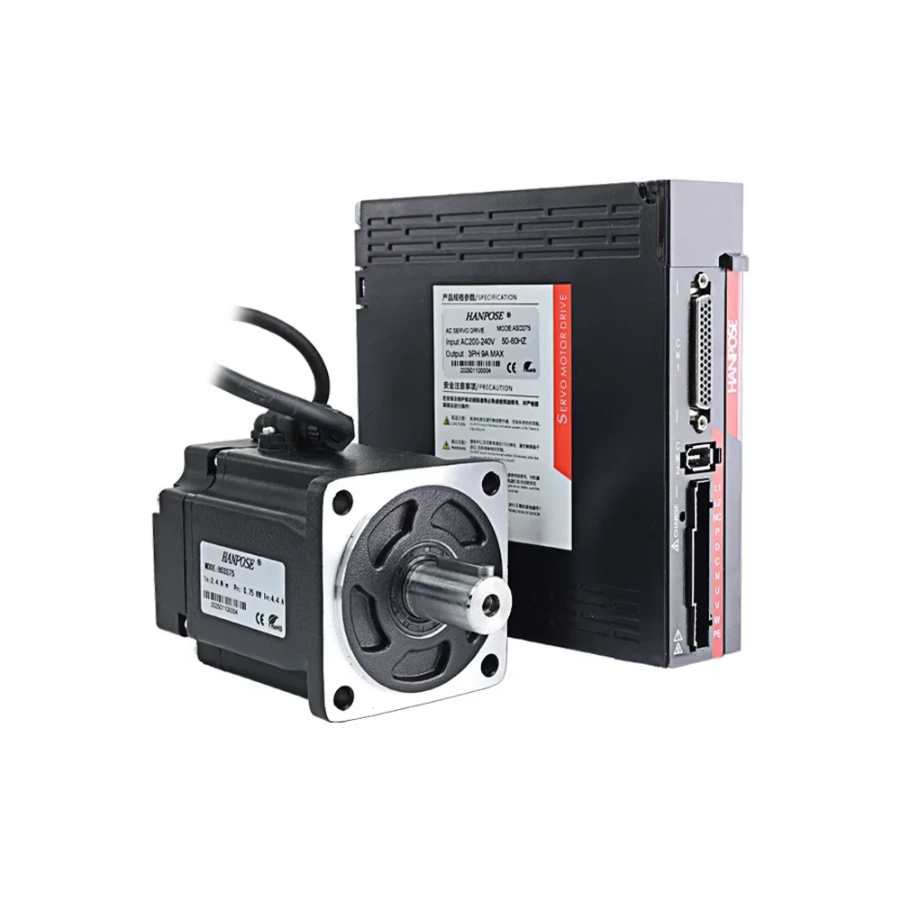 Hanpose Alto Rendimiento 80SS100-ASD2100-E 80SS75-ASD275-E 5.4A 9.9N.m Servomotor de CA con función Ether Cat