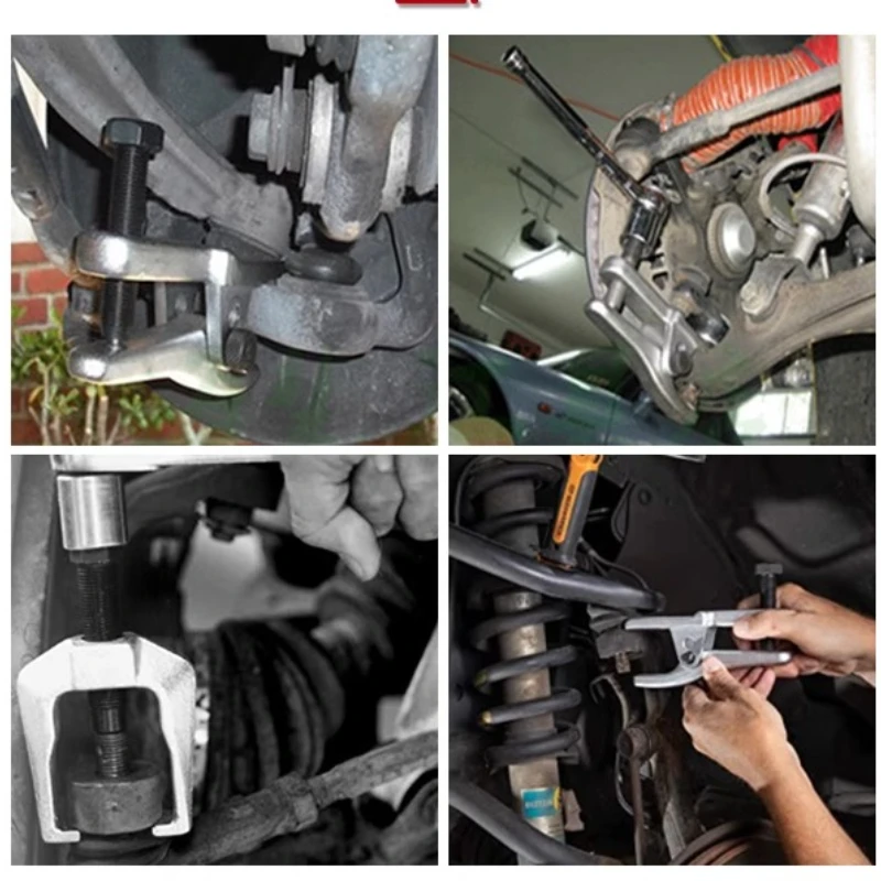 

(Маленький) Съемник шаровой головки рулевого рычага используется для снятия блока карт шаровой головки шарового клапана.