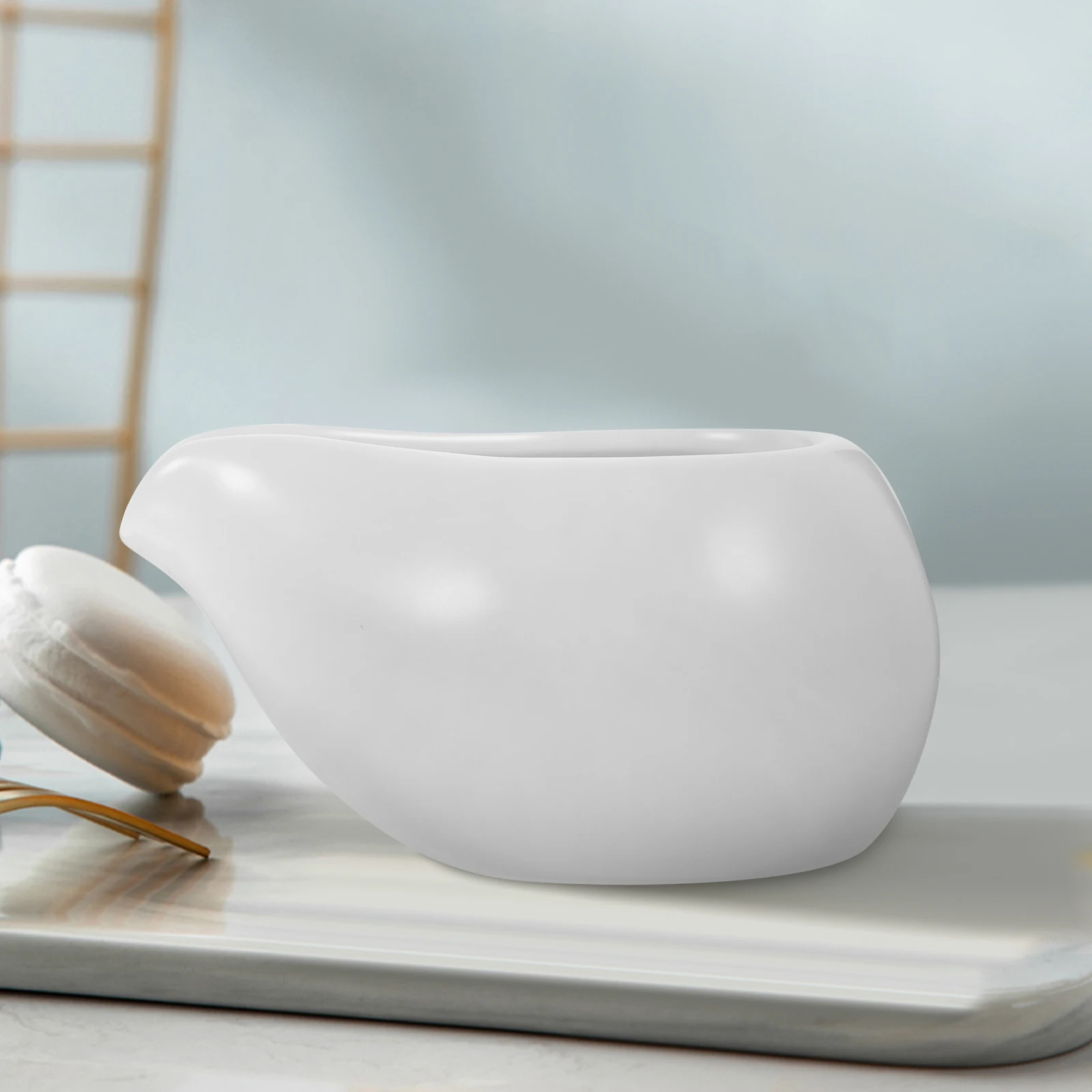

Ceramic Milk Pitcher Small Coffee Syrup Jug Creamer Dispenser Nordic Style Handle For Home Café Restaurant Kitchen Kitchenware