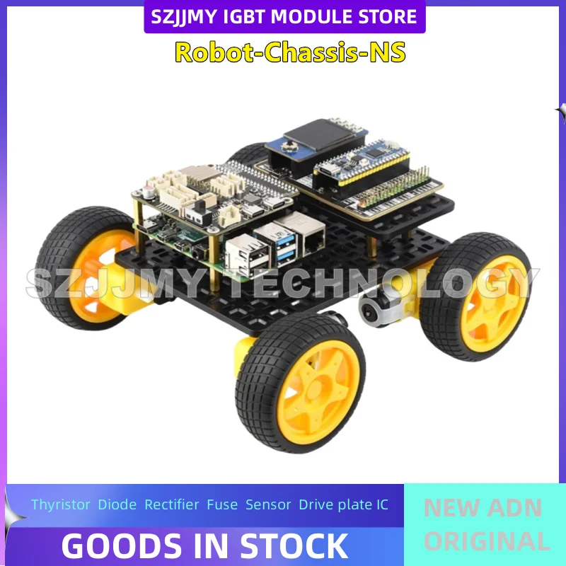 Robot Chassis telaio per auto intelligente robot con ruote Mecanum e corpo ammortizzante opzionale NUOVO ORIGINALE IN MAGAZZINO