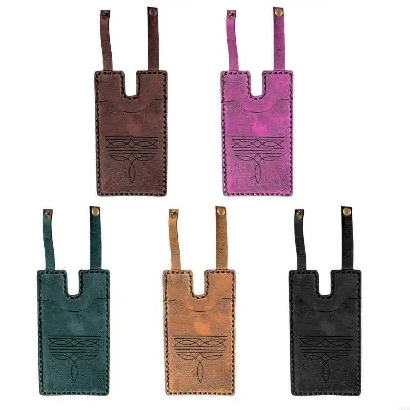 Handmade Leather Boot Wallet For Women Leather Boot Wallet with Closure Strap Western Boot Wallet Card Organiser 6XDA