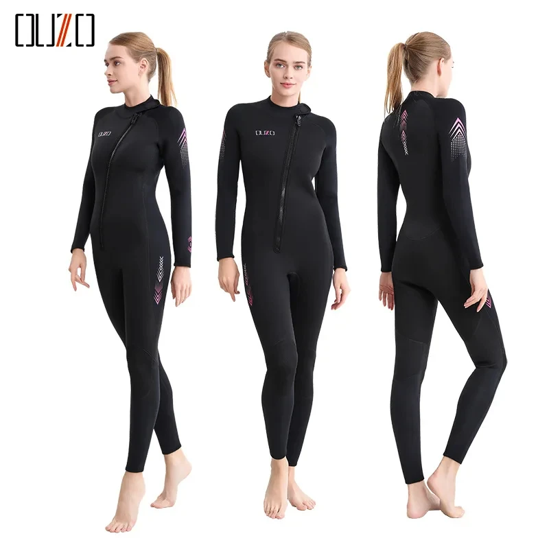 

3mm Neoprene Wetsuits Long Sleeve Keep Warm Diving Suits Women Snorkeling Surfing Swimming Wetsuit Water Sports