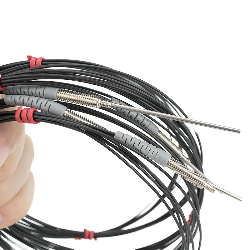 Laser Operating Fiber Sensor Photoelectric M4 Diffuse Fiber Sensor Cable Probe Fiber Amplifier