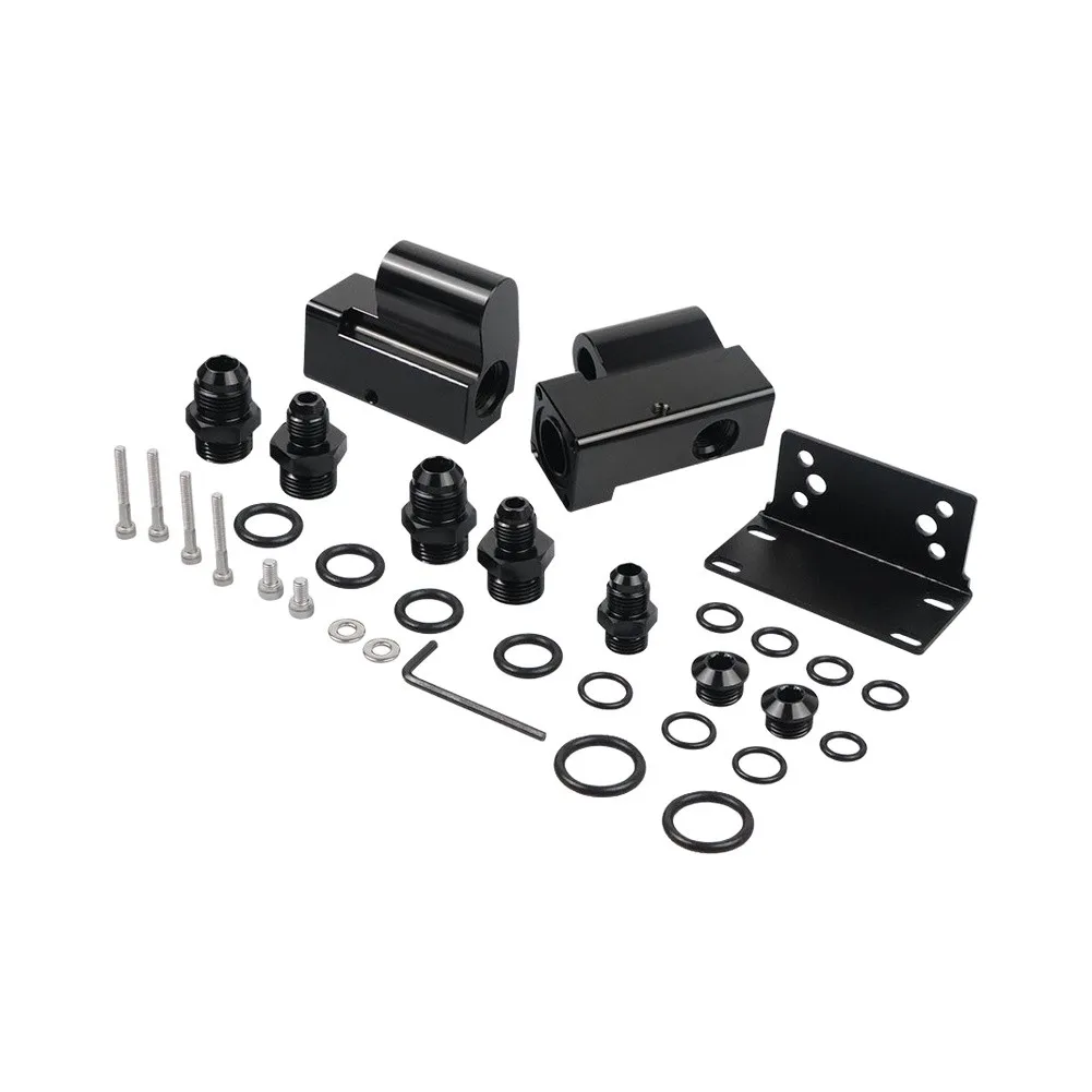 Aluminum For Flex Fuel Sensor Adapter Module for E85 Applications 3/8 inch 95mm Fit for VDO for aem 13577429 13577379