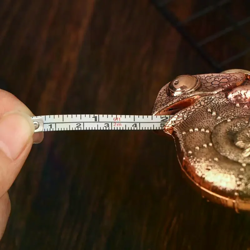 Chameleon Tape Measure Steel Ruler With Keychain Portable Realistic Animals Pendant Measuring Tool