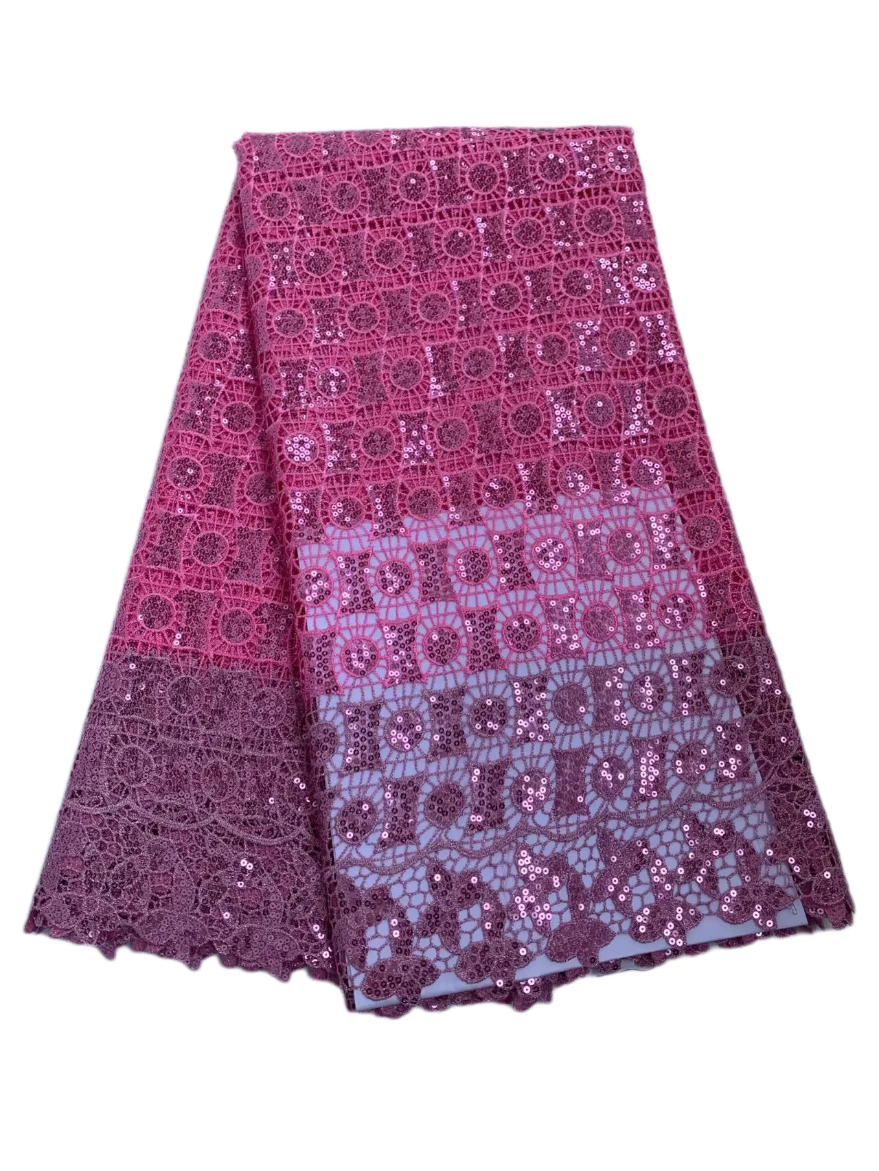 

Африканская водорастворимая кружевная ткань с блестками, 2022, Дубай, двухцветный дизайн, нигерийский шнур, гипюровое кружево для женщин, свадебная вечеринка, шитье WF