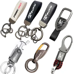 For Honda MSX125 MSX-125 MSX125SF Grom 125 MSX 125 125SF Metal Leather keychains Motorcycle Accessories