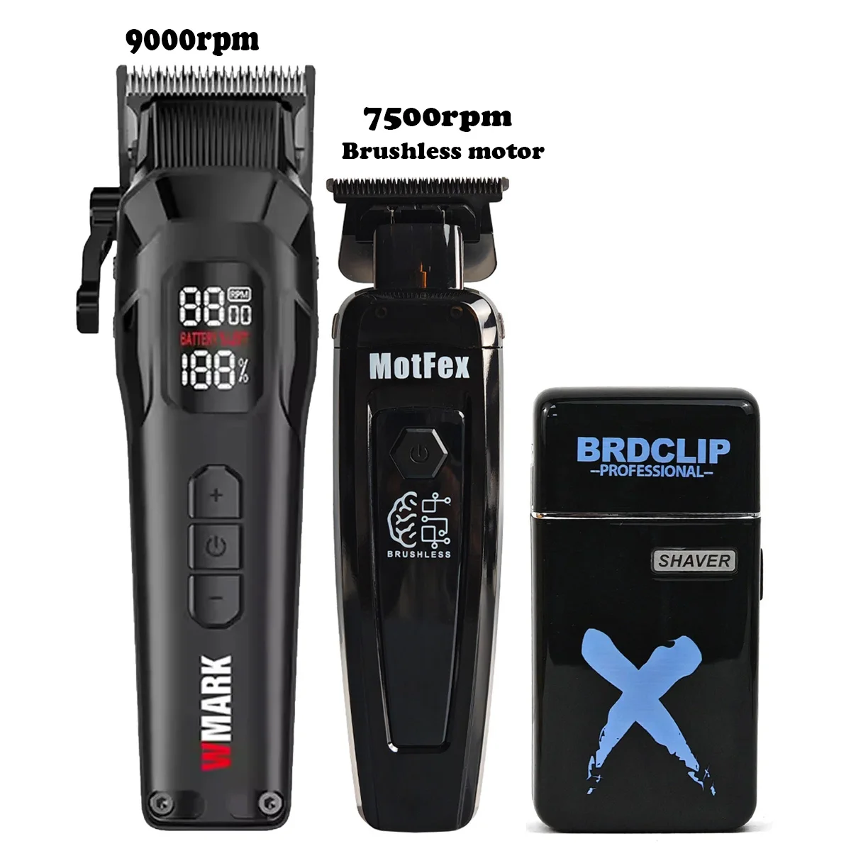 

9000 об/мин WMARK NG80 116 701 Профессиональная машинка для стрижки волос DLC Blade Бесщеточный моторный триммер Мужская машина для стрижки волос Парикмахерский набор