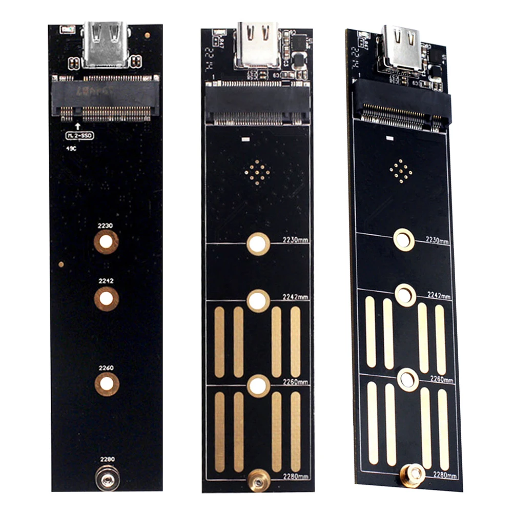 M.2 NVME SSD to USB 3.1 Adapter 10Gbps NGFF B+M Key Converter SATA/NVME SSD Adapter SSD To USB 3.1 Type C for 2230-2280 M2 SSD