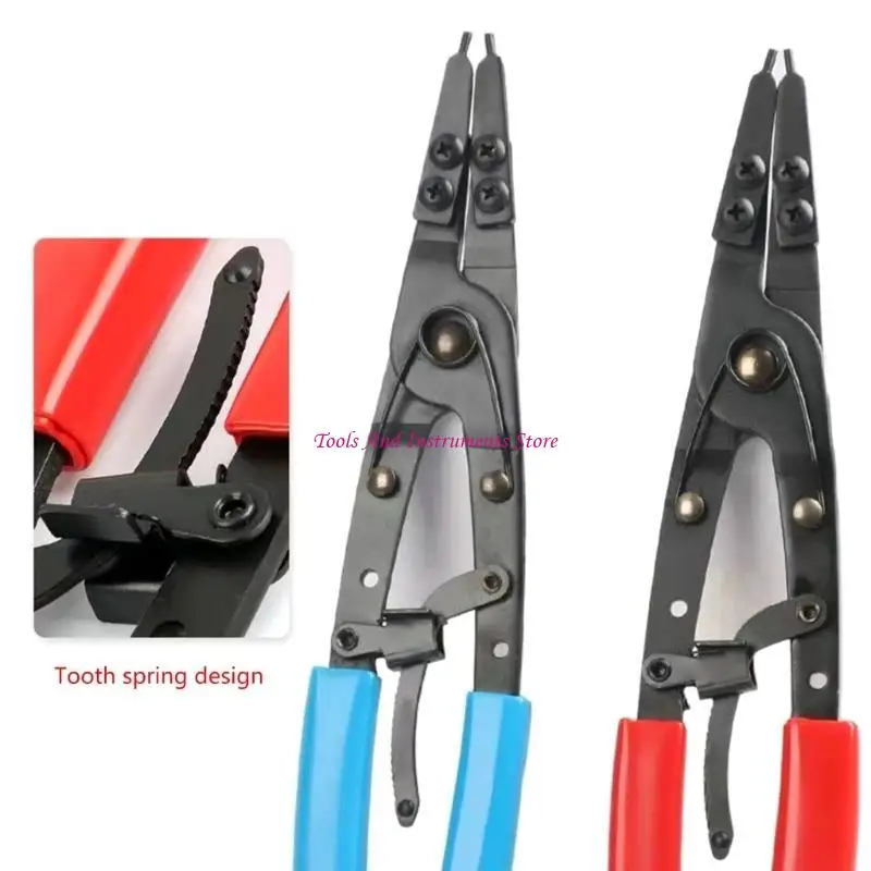 10" Comfortable Grip Snaps Rings Pliers for Trucks Pickup Circlip Removal Tool C7AC