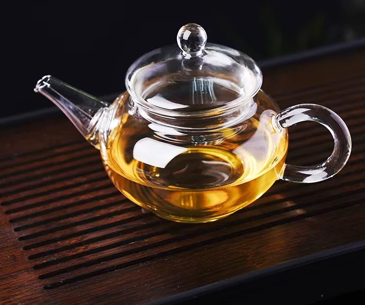 

250ml/8.5oz Borosilicate Durable Glass Teapot Heat Resistant Bottle for Brew Tea Herbal Coffee spring filter pot victory