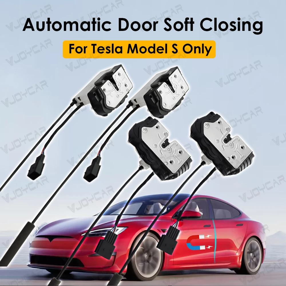 Soft Closing for Tesla Model S 4-Door Smart Auto Electric Suction Door Model S Soft Closer for Tesla Modification Accessories