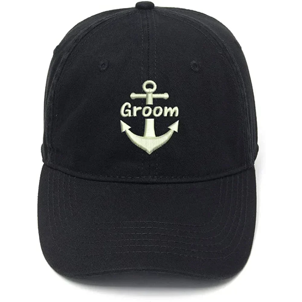 

Мужская бейсболка Lyprerazy, повседневная бейсболка с вышивкой для жениха, хлопковые повседневные бейсболки с вышивкой