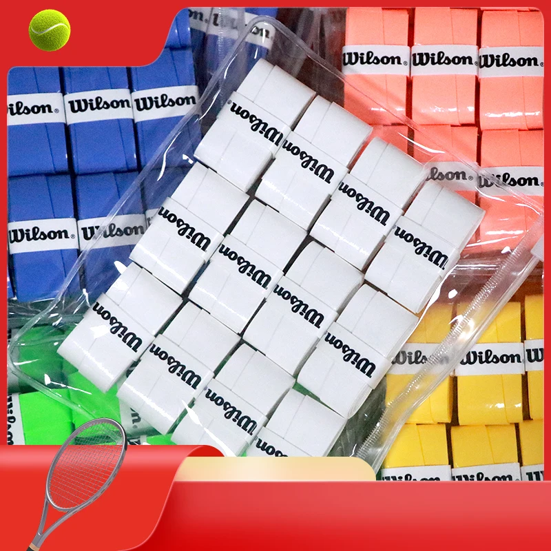 15PCS/Pack wilson Super Thin 0.63mm Tacky Tennis Overgrip Sticky Badminton Racket Over Grip