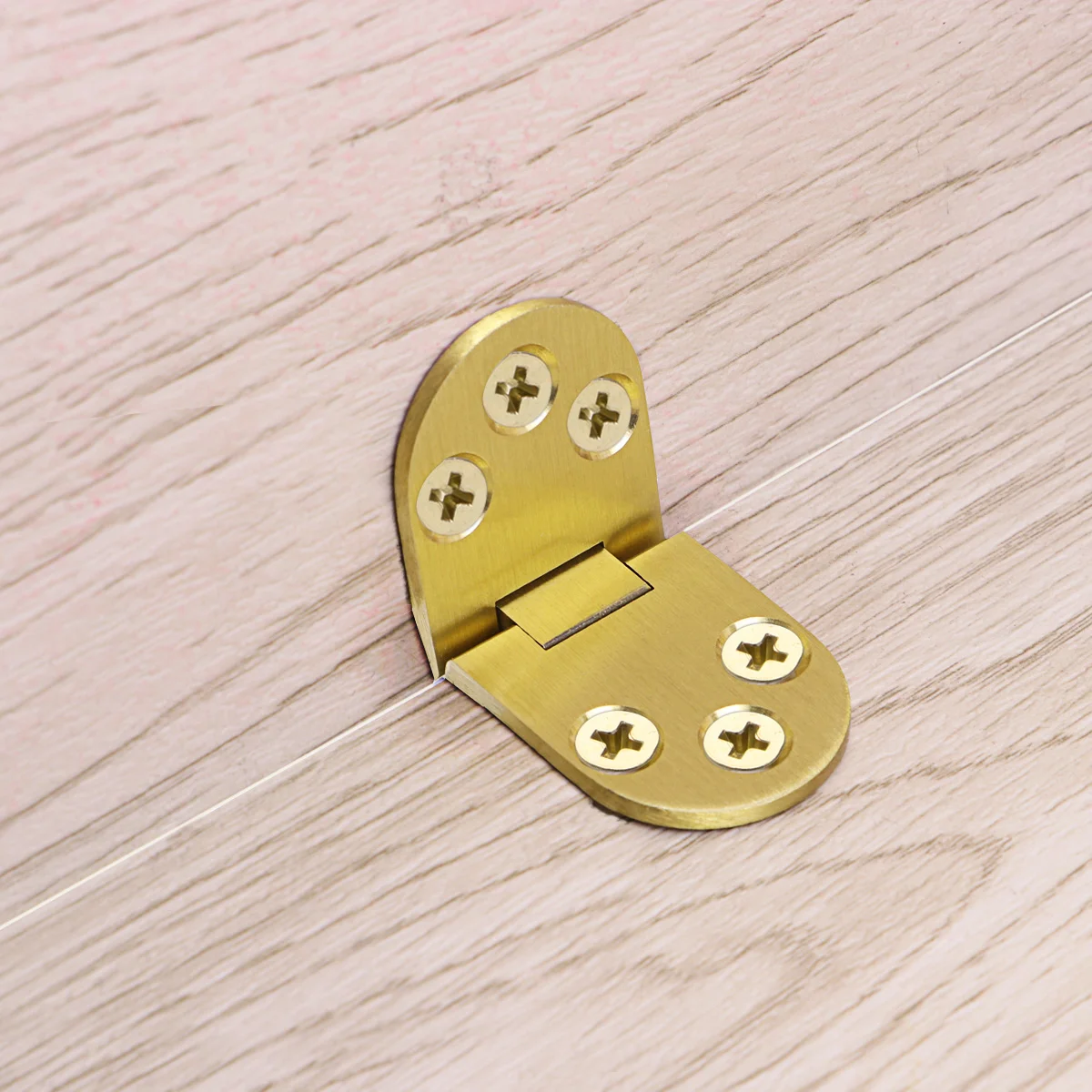 BESTOMZ Solid Brass Hinges Connectors with Screws for Table Folding Table Cabinet Door table hinges folding table hinges