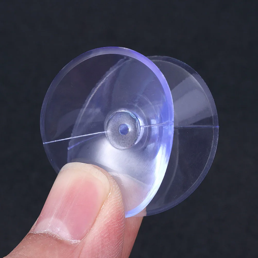 

24Pcs Double-Sided Silicone Suction Cup Pads Anti-Slip Table Spacers Transparent Glass Organizer Double-Sided Suction Cup