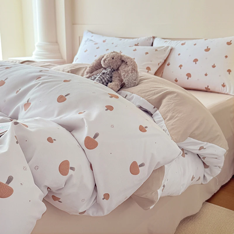 printed duvet cover 3-piece duvet cover set bed comforter set queen 220x240 Pillowcase included 150x200/180cm double bed cover