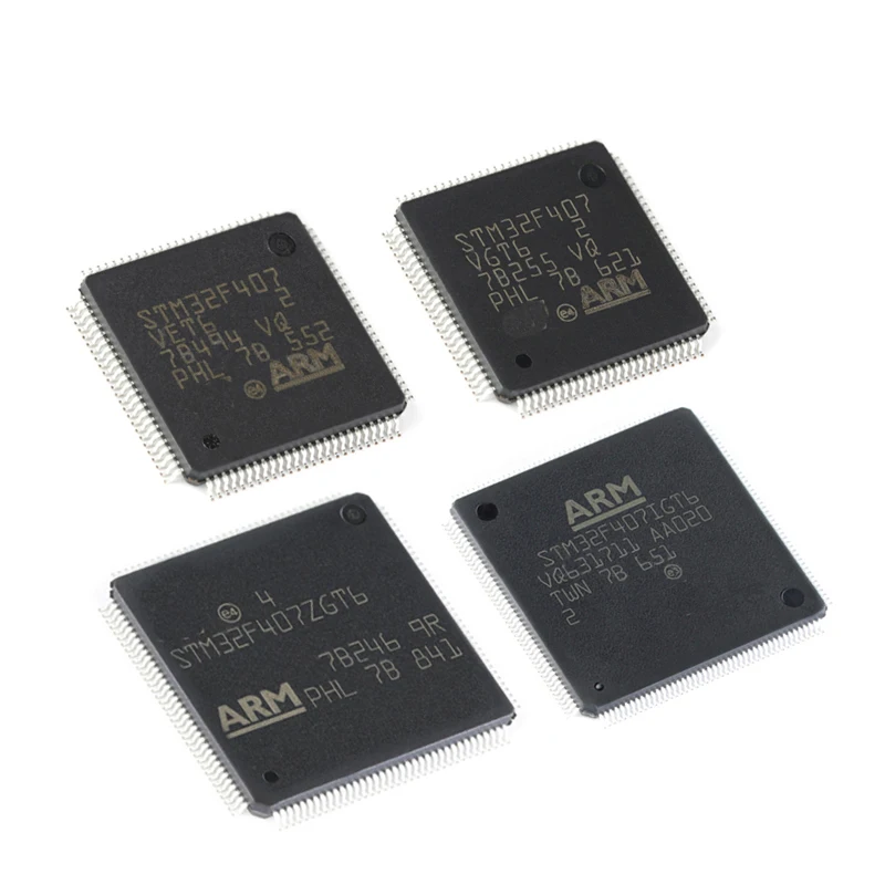 1 قطعة STM32F407VET6 STM32F407VGT6 STM32F407ZET6 STM32F407ZGT6 STM32F407IGT6 STM32F407IGH6 STM MCU متحكم رقاقة